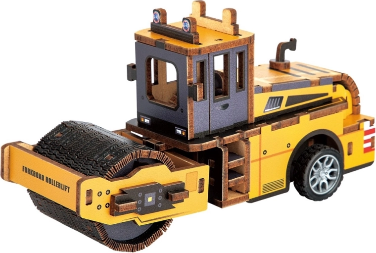 2Kids Toys 3D drevená skladačka cestný valec