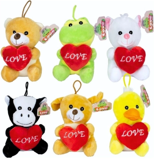 Plyšové zvieratká so srdiečkom