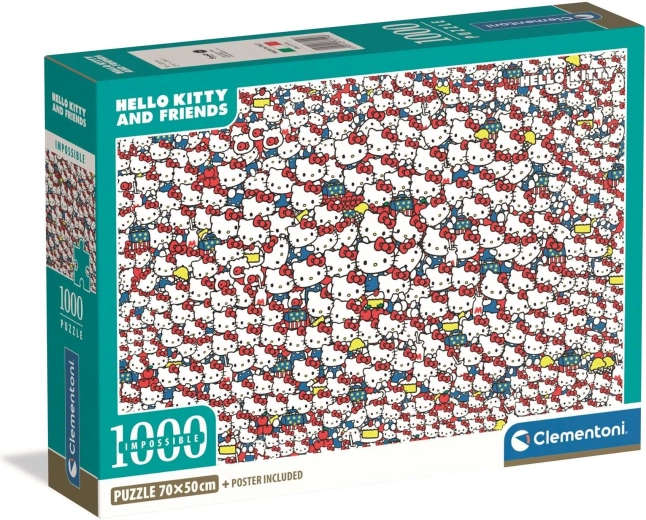 Puzzle CLEMENTONI Impossible Hello Kitty 1000 dielikov