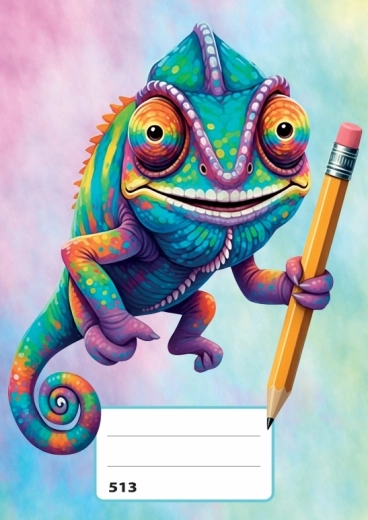 Zošit A5 linajkovaný Chameleon - 1 kus