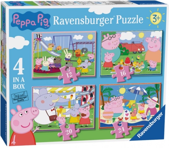 Ravensburger Puzzle Prasiatko Peppa: Zábavné dni 4v1