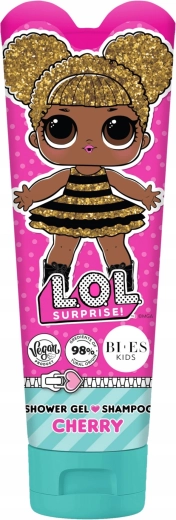 Sprchový gél a šampón 2v1 s vôňou čerešne LOL SURPRISE Cherry 240 ml