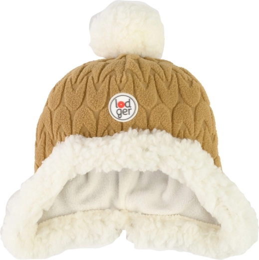 Fleecová čiapka Lodger Hatter Empire Fleece Dark Honey 0–3 mesiace