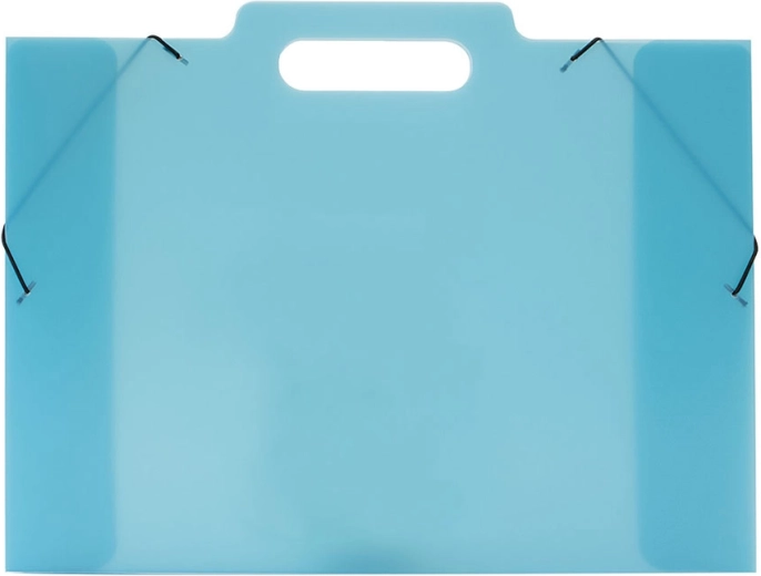 Trojklopová obálka na výkresy A3 modrá Opaline Frosty