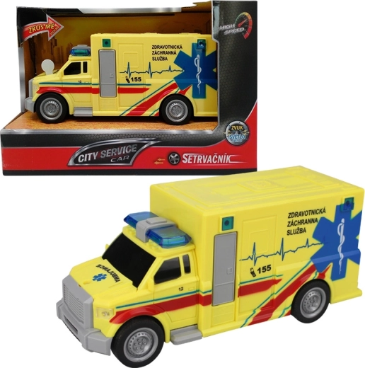 Ambulancia na zotrvačník 1:20 CITY SERVICE CAR