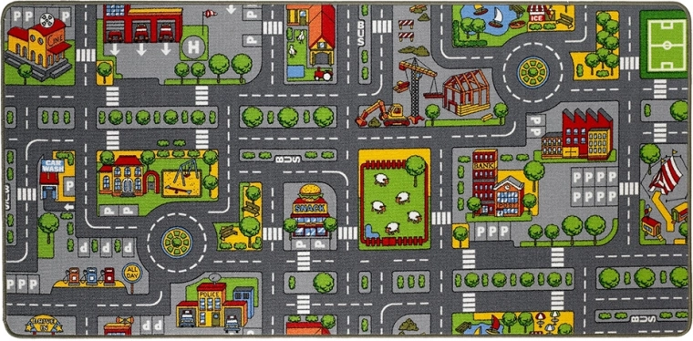 Obojstranný koberec 2 v 1