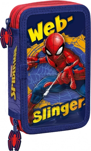Dvojkomorové puzdro s vybavením SPIDERMAN červeno‑modré