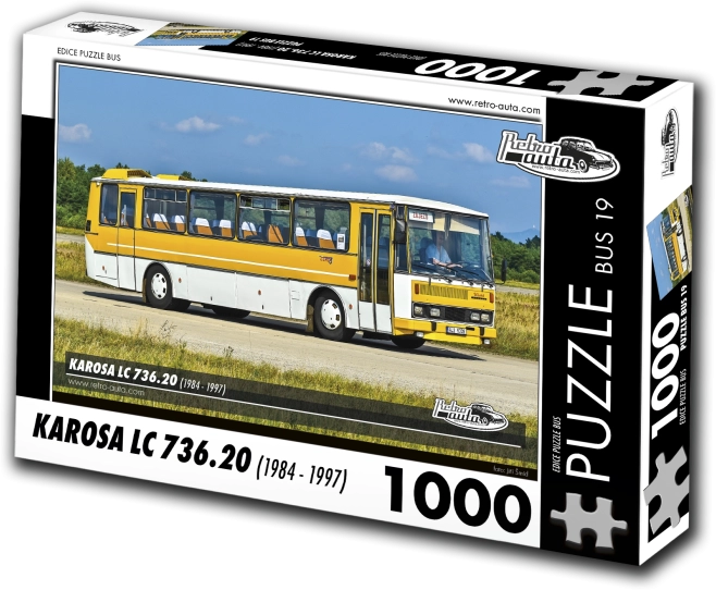 Puzzle Retro-autá Karosa LC 736.20 autobus 1000 dielikov