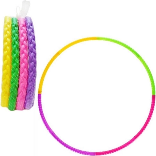 Skladací hula hop kruh 74 cm – sada 4 farieb