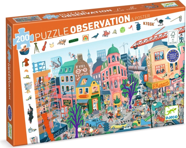 Djeco Vyhľadávacie puzzle mesto
