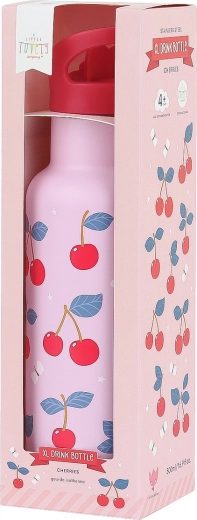 Nerezová fľaša na pitie Čerešne 500 ml