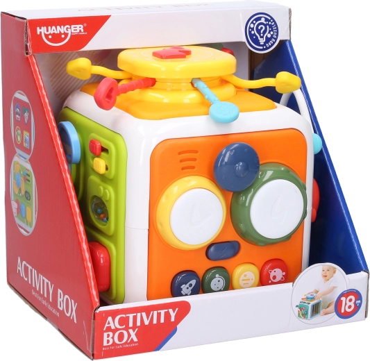 Motorická kocka s efektmi 21 cm