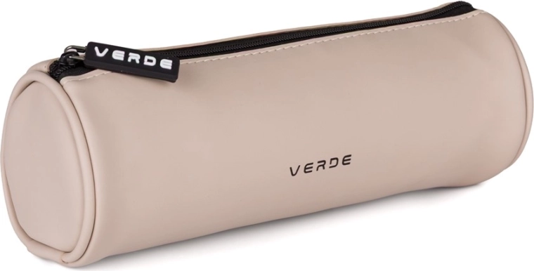 Okrúhle puzdro etue Verde mocca z PU