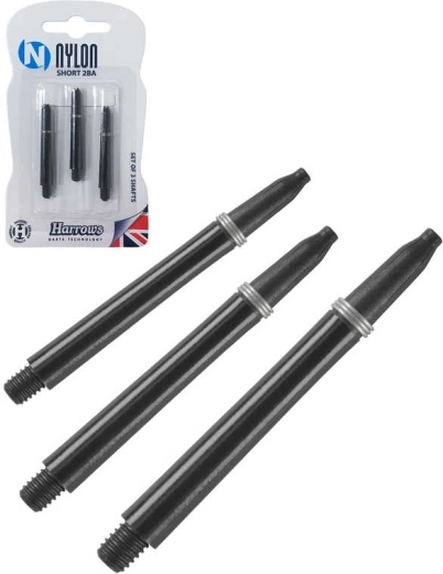 Náhradné nadstavce na šípky Harrows nylon short 2BA (S) – sada 3 ks