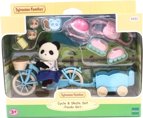Sylvanian Families vychádzka na bicykli s pandou Rosalinou