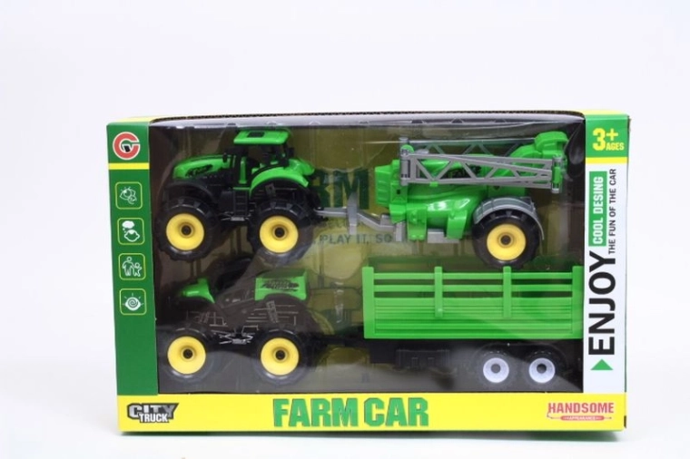 Traktor alebo štvorkolka s prívesom (2 varianty)
