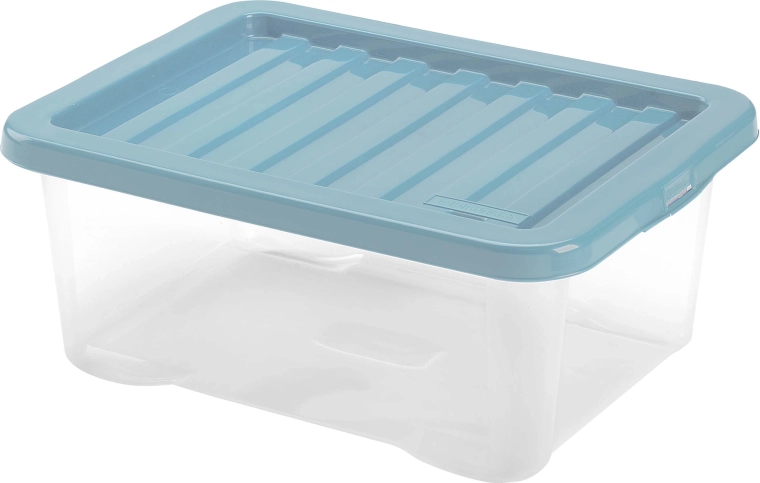 Plastový úložný box s vekom HEIDRUN Quasar 18 l