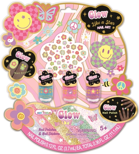 Sada lakov a samolepiek na nechty pre deti