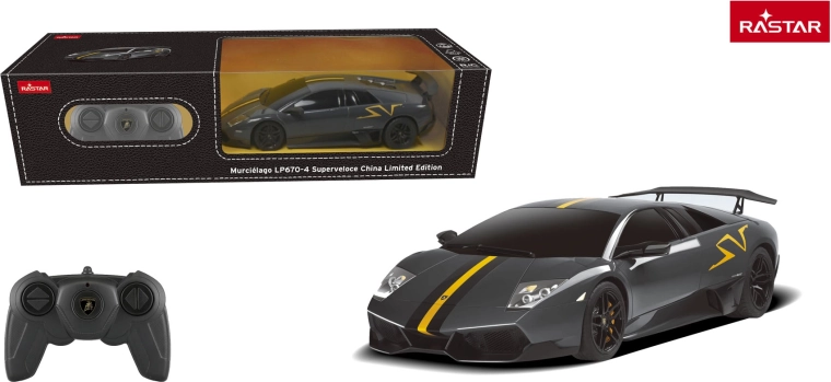 Rastar RC auto Lamborghini Murciélago LP670-4 Superveloce 1:24 sivé - 1 kus