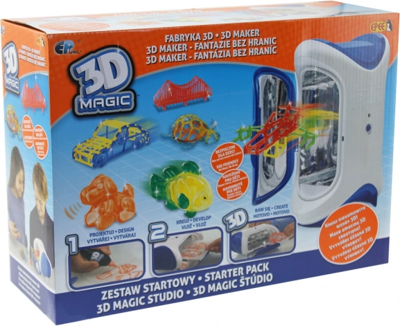 3D Magic štartovacia sada na tvorbu 3D výtvorov s UV vytvrdzovaním