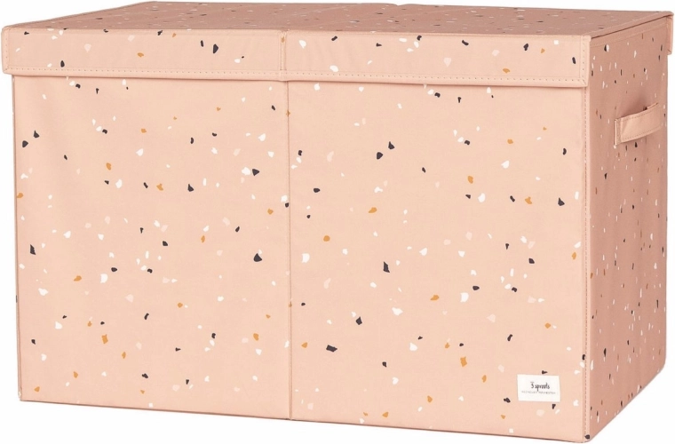 3 Sprouts truhlica na hračky recycled terrazzo clay