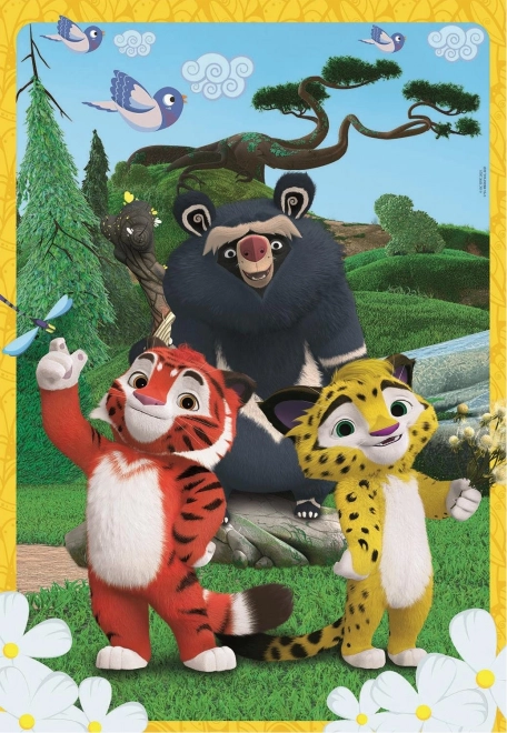 CLEMENTONI Puzzle Leo a Tig 104 dielikov