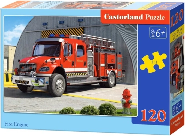 Detské puzzle Hasičské auto 120 dielikov