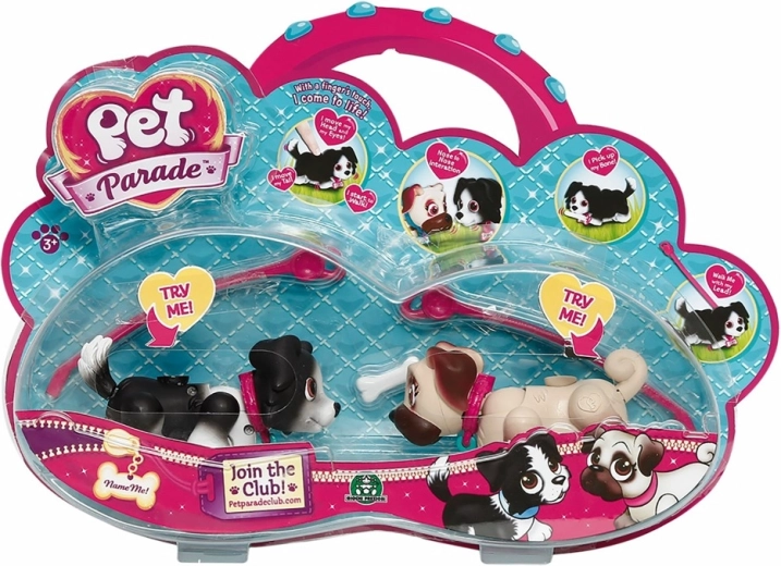 Pet Parade – sada dvoch interaktívnych psíkov bez batérií