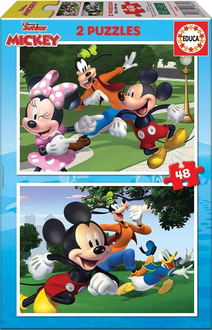 Puzzle Mickey a priatelia 2x48 dielov