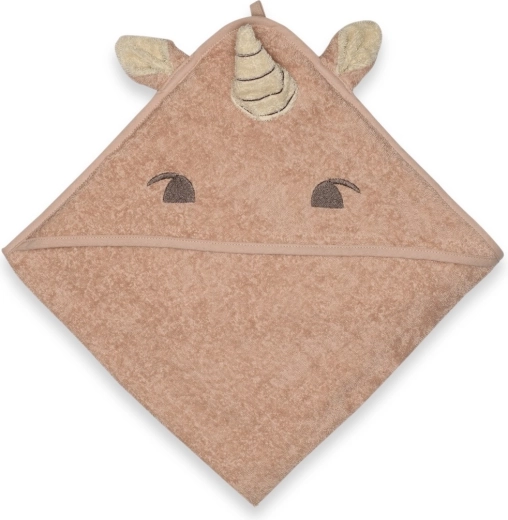 Nuuuroo Aki dojčenská osuška s kapucňou rose unicorn