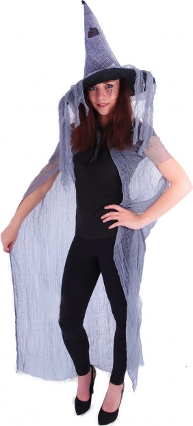Čarodejnícky plášť s klobúkom pre dospelých