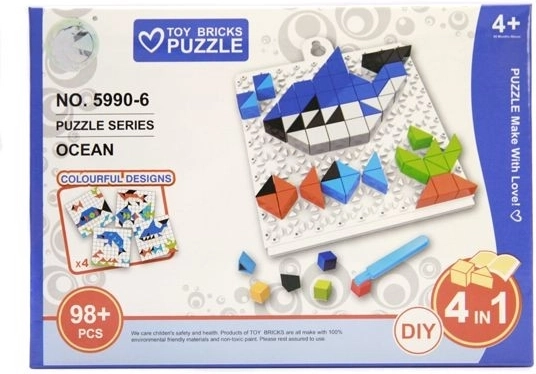 Puzzle skladačka morské zvieratá 98 dielikov