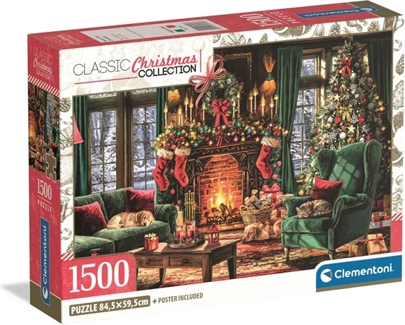 Clementoni puzzle Have a Cozy Christmas 1500 dielikov