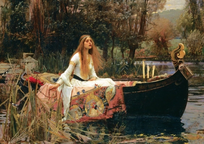 Puzzle ART: Dáma zo Shalott (1888) – múzejná séria, 2000 dielikov