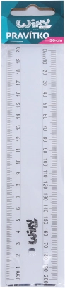 Transparentné pravítko 20 cm