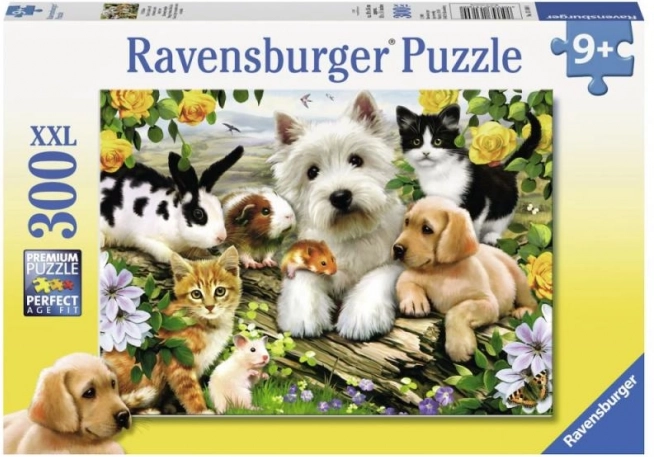 Ravensburger puzzle Happy Animal Buddies 300 dielikov