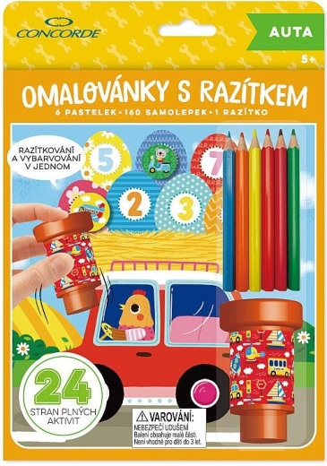 Omaľovánky s pečiatkou CONCORDE – autá