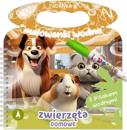 Zadania a vodné maľovanky – domáce zvieratká
