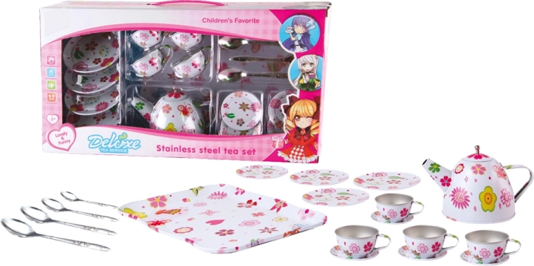 Plechová čajová sada pre deti 19 ks