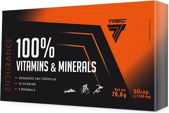 Trec Endurance 100% vitamíny & minerály – multivitamíny pre športovcov 60 kapsúl