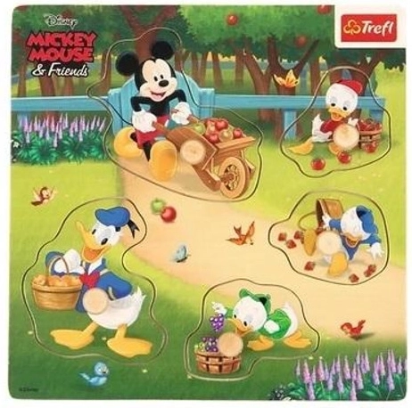 Trefl mini drevené puzzle Mickey Mouse