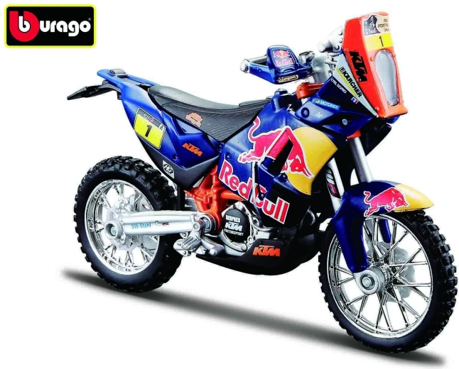 Bburago motocykel Red Bull KTM 450 Rally Dakar 1:18