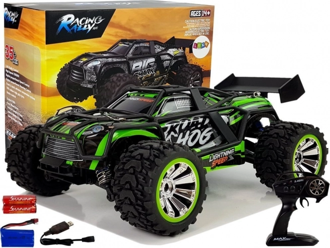 Diaľkovo ovládané terénne auto 2.4G 1:18 zelené