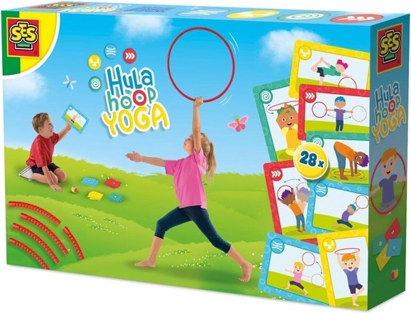 SES hula hoop na jogu s kartami a kockou