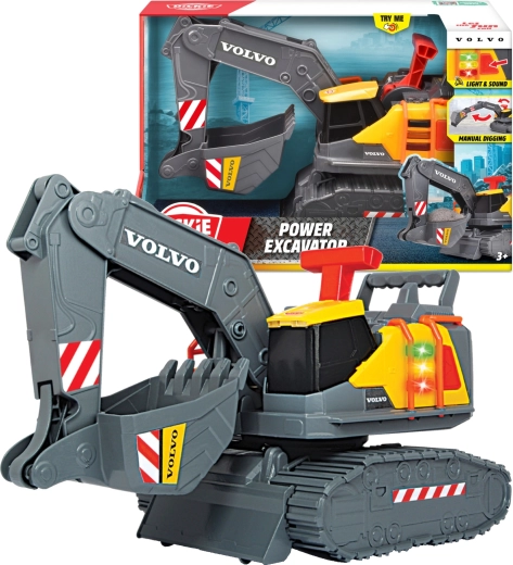 Dickie Toys VOLVO stavebný bager so svetlami a zvukmi 30 cm