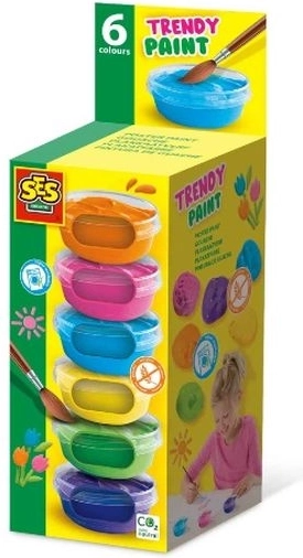 SES Creative plagátové farby – módne farby 6 × 45 ml