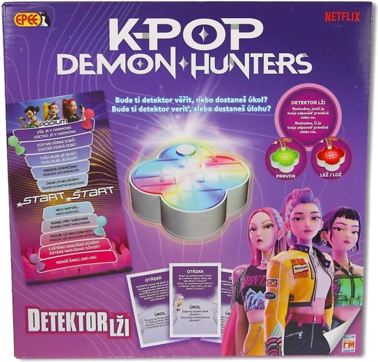 K-POP Demon Hunters detektor lží – spoločenská hra