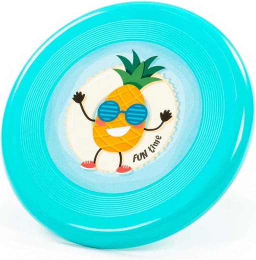 Lietajúci tanier frisbee s motívom ananásu tyrkysový - 1 kus