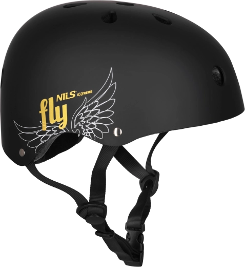 Prilba NILS Extreme FLY matná čierna – XS (48–52 cm)