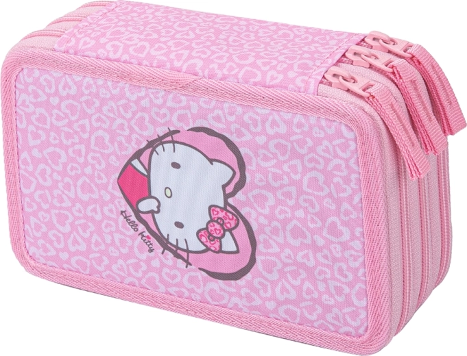 Baagl školský trojposchodový peračník Hello Kitty Sweet Leopard (GRS)